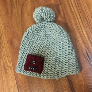 Grey NEFF beanie with Pom.